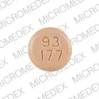 Hydrochlorothiazide and captopril (Hydrochlorothiazide and captopril [ hye-droe-klor-oh-thy-a-zide-and-kap-toe-pril ])-93 177-25 mg / 25 mg-Tan-Round