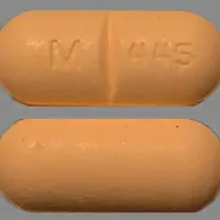 Hydrochlorothiazide and metoprolol (Hydrochlorothiazide and metoprolol [ hye-droe-klor-oh-thye-a-zide-and-me-toe-proe-lole ])-M 445-50 mg / 100 mg-Orange-Capsule-shape