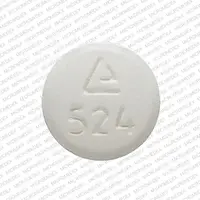 Hydrocodone and ibuprofen (Hydrocodone and ibuprofen [ hye-dro-koe-done-and-eye-bue-pro-fen ])-Logo 524-7.5 mg / 200 mg-White-Round