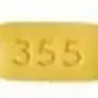 Levetiracetam (monograph) (Keppra)-G G 355-500 mg-Yellow-Capsule-shape