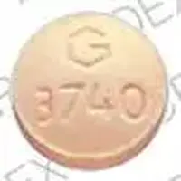 Medroxyprogesterone (injection) (Medroxyprogesterone (injection) [ me-drox-ee-proe-jes-ter-one ])-G 3740-2.5 mg-Orange-Round