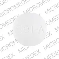 Meprobamate (Meprobamate [ me-proe-bam-ate ])-591-A-400 mg-White-Round