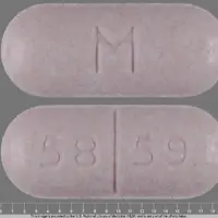 Metaxalone (Metaxalone [ me-tax-a-lone ])-M 58 59-800 mg-Pink-Capsule-shape