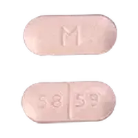 Metaxalone (Metaxalone [ me-tax-a-lone ])-M 58 59-800 mg-Pink-Capsule-shape