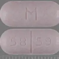 Metaxalone (Metaxalone [ me-tax-a-lone ])-M 58 59-800 mg-Pink-Capsule-shape