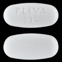 Metronidazole (Metronidazole (oral/injection))-PLIVA 334-500 mg-White-Oval