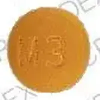 Minocycline (systemic) (monograph) (Dynacin)-M3-50 mg-Orange-Round