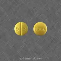 Mirtazapine (Mirtazapine [ mir-taz-a-peen ])-9 3 7206-15 mg-Yellow-Round