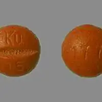 Moexipril (Moexipril [ moe-ex-i-pril ])-177 KU 15-15 mg-Orange-Round