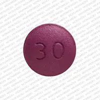 Morphine (Morphine (oral) [ mor-feen ])-30 M-30 mg-Purple-Round