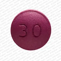 Morphine (Morphine (oral) [ mor-feen ])-30 M-30 mg-Purple-Round