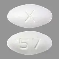 Raloxifene (Raloxifene [ ra-lox-i-feen ])-X 57-60 mg-White-Oval