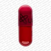 Rifampin (monograph) (Rifadin)-Logo LANNETT 1315-300 mg-Maroon / Red-Capsule-shape