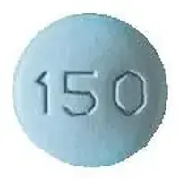 Risedronate (Risedronate [ ris-ed-roe-nate ])-M RE 150-150 mg-Blue-Round