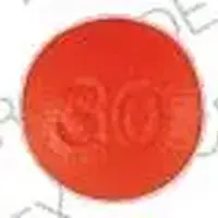 Thioridazine (Thioridazine [ thye-oh-rid-a-zeen ])-GG 30-10 mg-Red-Round