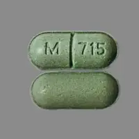 Timolol (systemic) (monograph) (Medically reviewed)-M 715-20 mg-Green-Capsule-shape