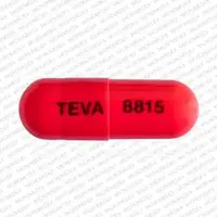 Tolmetin (Tolmetin [ tol-met-in ])-TEVA 8815-400 mg-Red-Capsule-shape