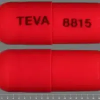 Tolmetin (Tolmetin [ tol-met-in ])-TEVA 8815-400 mg-Red-Capsule-shape