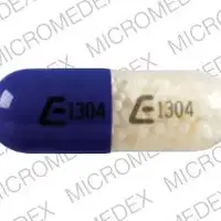 Sudogest sinus and allergy (Chlorpheniramine and pseudoephedrine [ klor-fen-eer-a-meen-and-soo-doe-e-fed-rin ])-E1304 E1304-8 mg / 120 mg-Blue / Clear-Capsule-shape