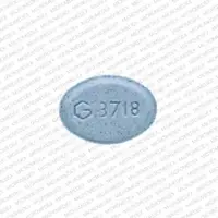 Triazolam (Triazolam [ trye-ay-zoe-lam ])-G 3718-0.25 mg-Blue-Oval