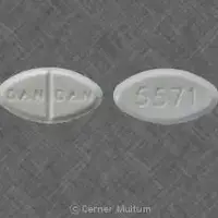 Trimethoprim (Trimethoprim [ trye-meth-oh-prim ])-DAN DAN 5571-100 mg-White-Oval