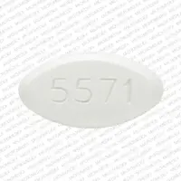 Trimethoprim (Trimethoprim [ trye-meth-oh-prim ])-DAN DAN 5571-100 mg-White-Oval