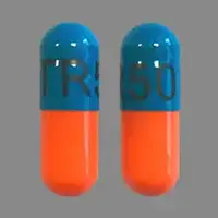 Trimipramine (Trimipramine [ trye-mi-pra-meen ])-TR50-50 mg-Blue & Orange-Capsule-shape