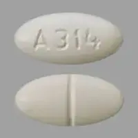 Vigabatrin (Vigabatrin)-A314-500 mg-White-Oval