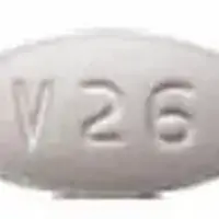 Voriconazole (oral/injection) (Voriconazole (oral/injection) [ vor-i-kon-a-zole ])-V26-50 mg-White-Oval