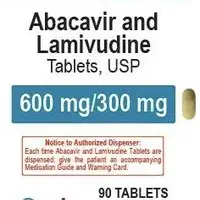 Abacavir and lamivudine (Abacavir and lamivudine [ a-bak-a-veer-and-la-miv-yoo-deen ])-1049-600 mg / 300 mg-Yellow-Capsule-shape