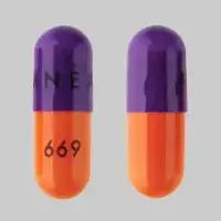 Acebutolol (Acebutolol [ a-se-bue-toe-lol ])-AMNEAL 669-200 mg-Purple / Orange-Capsule-shape