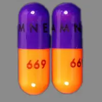 Acebutolol (Acebutolol [ a-se-bue-toe-lol ])-AMNEAL 669-200 mg-Purple / Orange-Capsule-shape