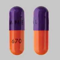 Acebutolol (Acebutolol [ a-se-bue-toe-lol ])-AMNEAL 670-400 mg-Purple / Orange-Capsule-shape