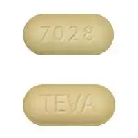 Amlodipine and olmesartan (Amlodipine and olmesartan [ am-loe-de-peen-ol-me-sar-tan ])-TEVA 7028-5 mg / 40 mg-Yellow-Capsule-shape