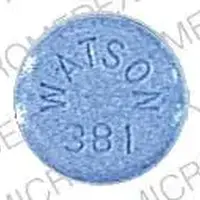 Amoxapine (Amoxapine [ a-mox-a-peen ])-WATSON  381-100 MG-Blue-Round