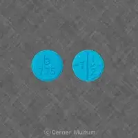 Amphetamine and dextroamphetamine (Amphetamine and dextroamphetamine [ am-fet-a-meen-and-dex-troe-am-fet-a-meen ])-b 775 7 1/2-7.5 mg-Blue-Round