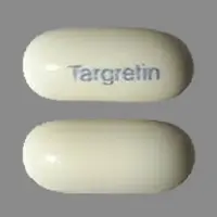 Bexarotene (systemic) (monograph) (Targretin)-Targretin-75 mg-White-Capsule-shape