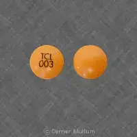 Bisacodyl (monograph) (Correctol)-TCL 003-5 mg-Orange-Round