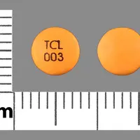 Bisacodyl (monograph) (Correctol)-TCL 003-5 mg-Orange-Round