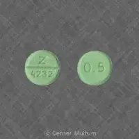 Bumetanide (oral/injection) (Bumetanide (oral/injection) [ byoo-met-a-nide ])-Z 4232 0.5-0.5 mg-Green-Round