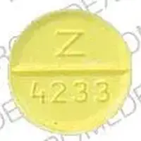 Bumetanide (oral/injection) (Bumetanide (oral/injection) [ byoo-met-a-nide ])-Z 4233 1-1 mg-Yellow-Round