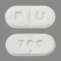 Cabergoline (Cabergoline [ ca-ber-goe-leen ])-P U 700-0.5 mg-White-Oval