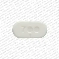 Cabergoline (Cabergoline [ ca-ber-goe-leen ])-P U 700-0.5 mg-White-Oval