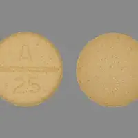 Carbidopa (Carbidopa [ kar-bi-doe-pa ])-A 25-25 mg-Peach-Round