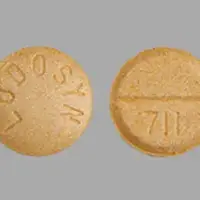 Carbidopa (Carbidopa [ kar-bi-doe-pa ])-LODOSYN 711-25 mg-Orange-Round