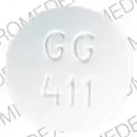 Carisoprodol (Carisoprodol [ kar-eye-soe-proe-dole ])-GG 411-350 mg-White-Round