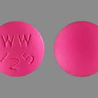 Chloroquine (Chloroquine [ klor-oh-kwin ])-WW 125-500 mg-Pink-Round