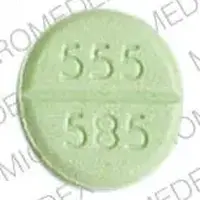 Chlorzoxazone (Chlorzoxazone [ klor-zox-a-zone ])-barr 555 585-500 mg-Green-Round