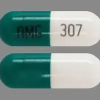 Cyclophosphamide (oral and injection) (Cyclophosphamide (oral/injection) [ sye-kloe-foss-fa-mide ])-AMG 307-25 mg-Green & White-Capsule-shape