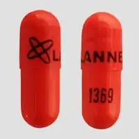 Danazol (Danazol [ dan-a-zol ])-Logo LANNETT 1369-200 mg-Orange-Capsule-shape